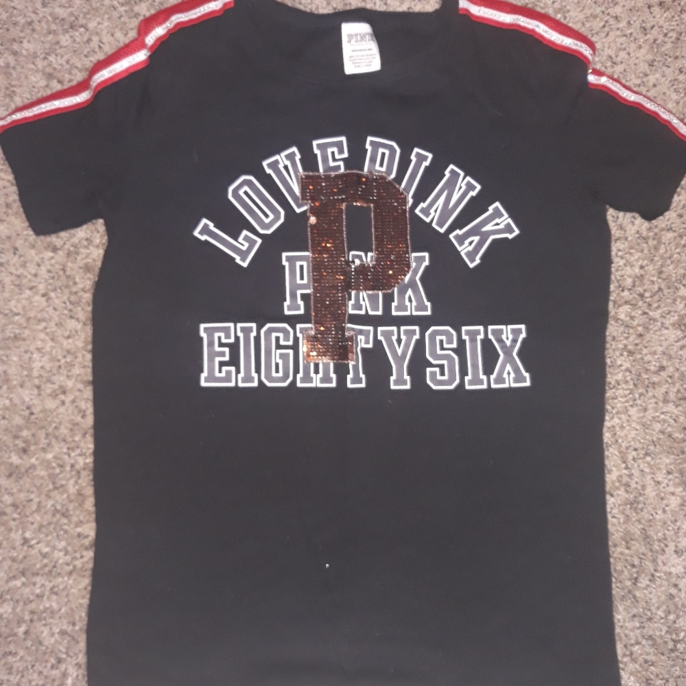 PINK SEQUIN TEE